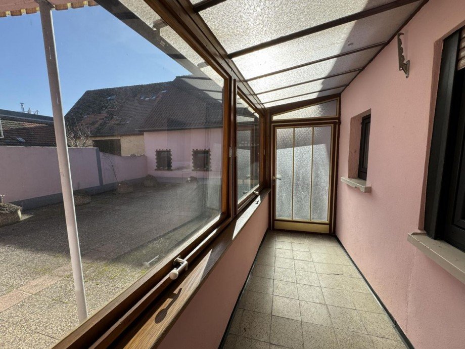 Eingang �ber Hof Einfamilienhaus Philippsburg-Rheinsheim