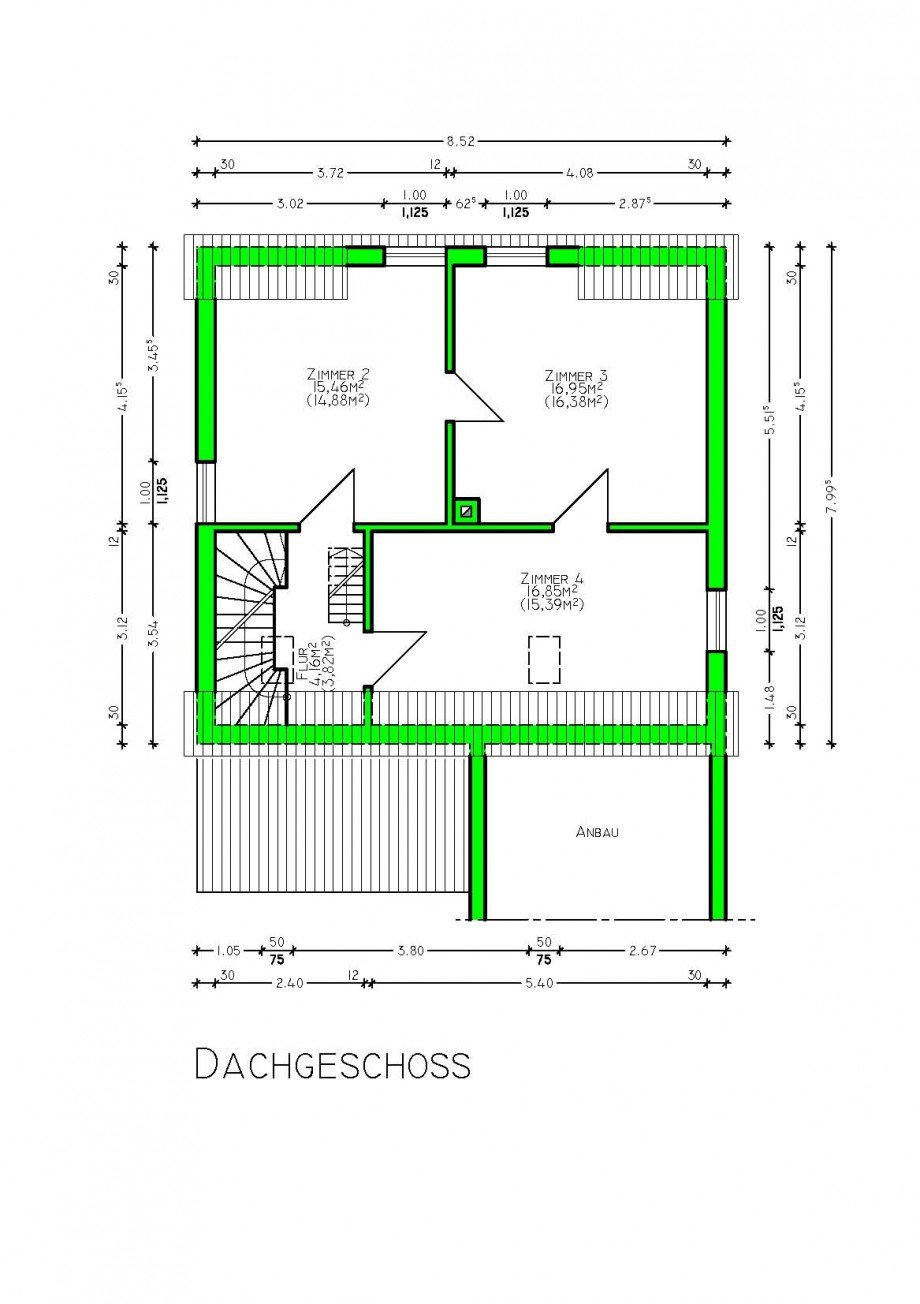 Grundriss DG Einfamilienhaus R�lzheim