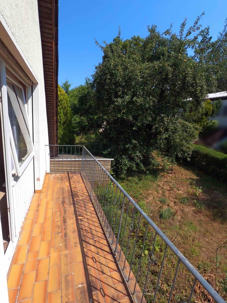 Aussicht vom Balkon Einfamilienhaus Annweiler am Trifels