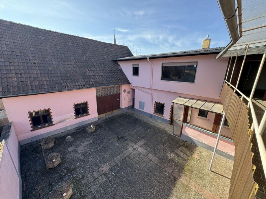Aussicht vom Balkon Einfamilienhaus Philippsburg-Rheinsheim