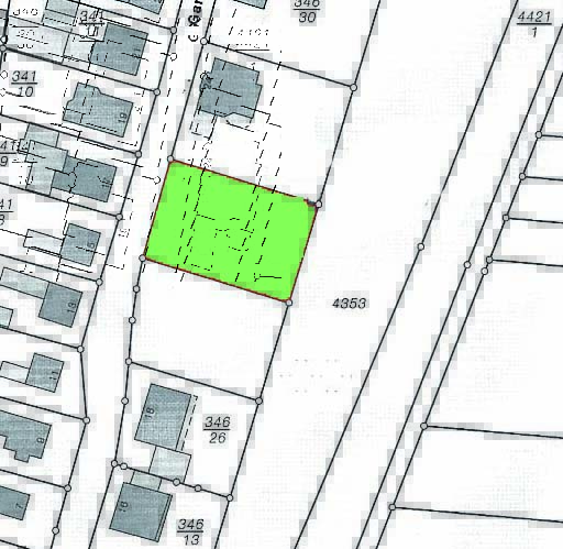 Lageplan Wohngrundst�ck H�rdt