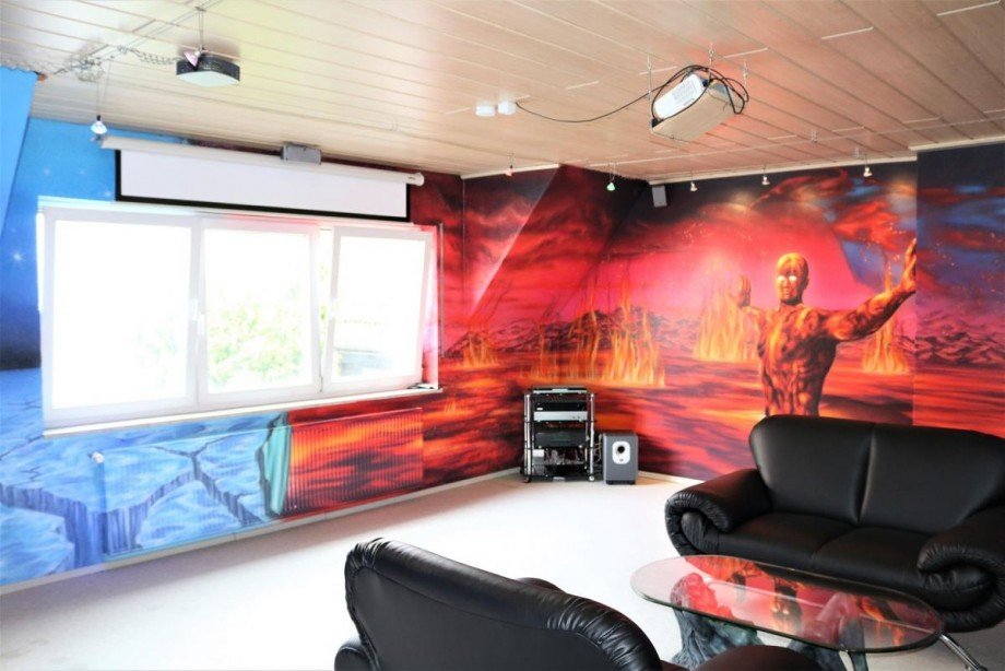 Wohnzimmer DG Zweifamilienhaus W�rth