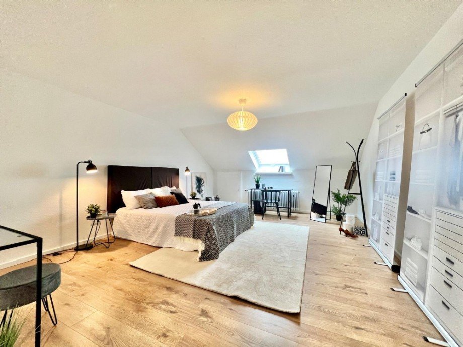 Schlafzimmer Dachgeschosswohnung Bellheim