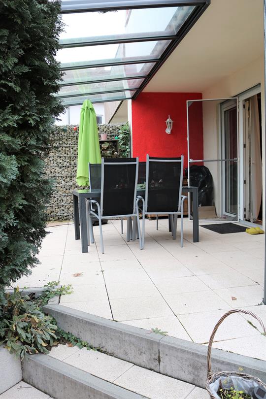 Terrasse Doppelhaush�lfte Bellheim