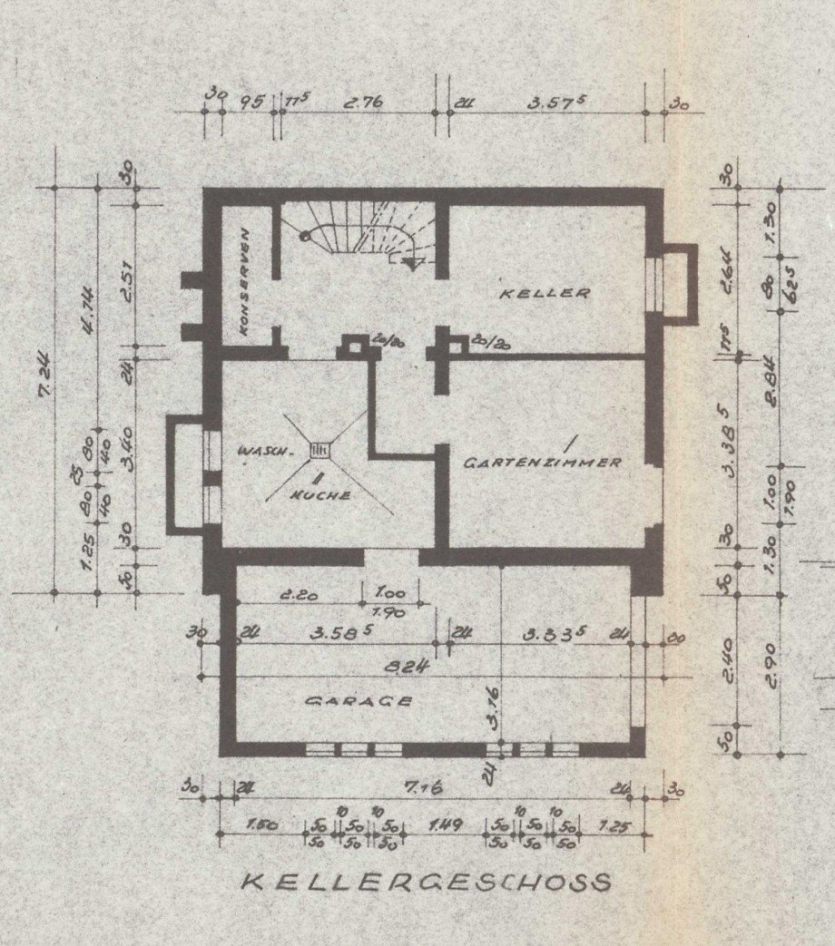 Grundriss Kellergeschoss Haus Germersheim