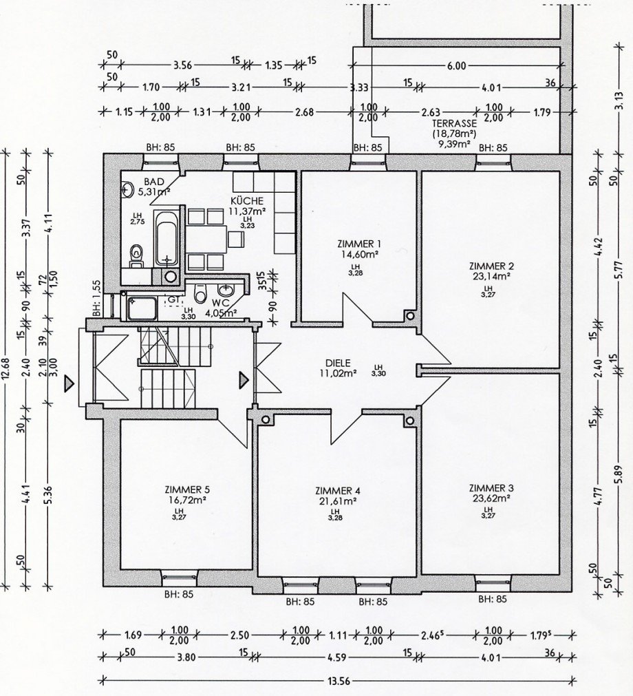 Grundriss Erdgeschosswohnung Landau