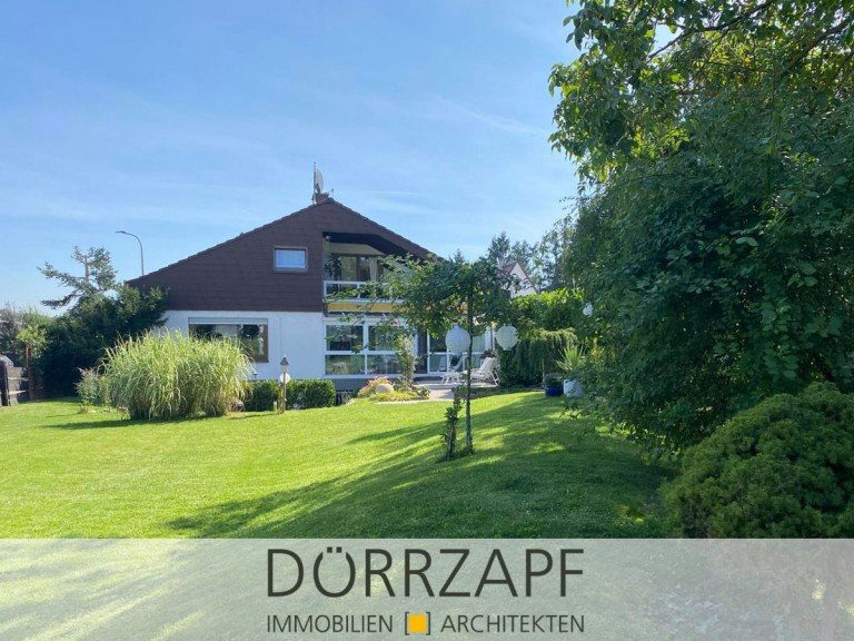 Ansicht vom Garten Knittelsheim Einfamilienhaus Tolles Einfamilienhaus auf Traumgrundst�ck