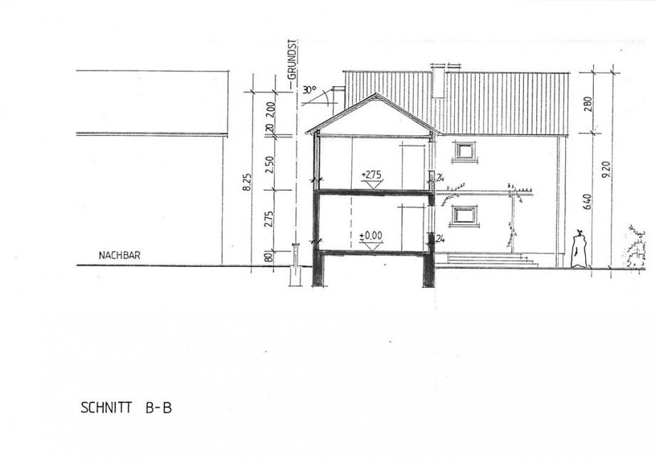 Schnitt B B Mehrfamilienhaus Westheim