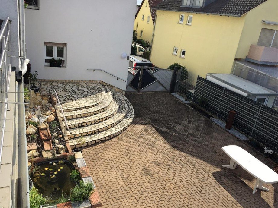 Ausblick Dachterrasse Mehrfamilienhaus Westheim