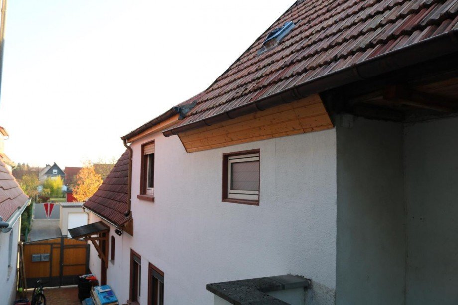 Hofansicht von Dachterrasse 2 Einfamilienhaus R�lzheim