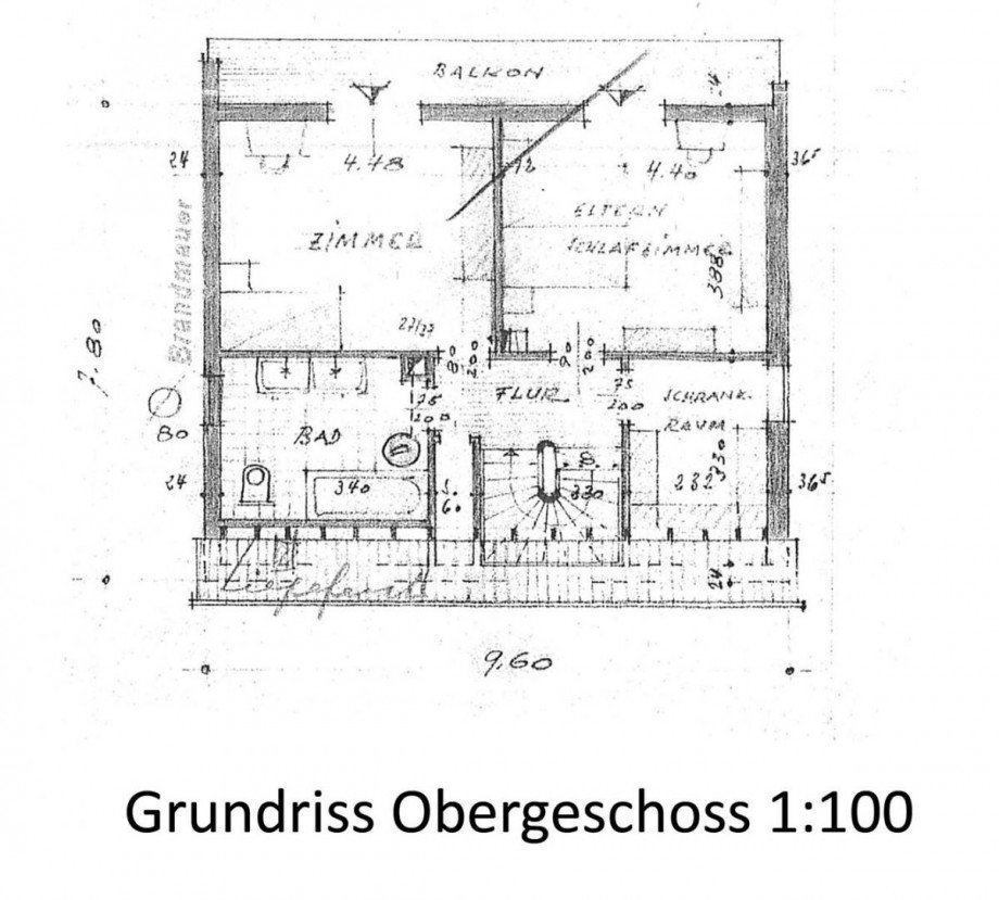 Grundriss Obergeschoss (Copy) Einfamilienhaus Bellheim