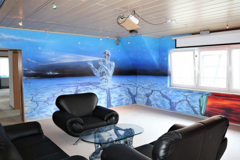 Wohnzimmer DG Zweifamilienhaus W�rth